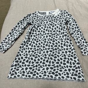 Janie and Jack leopard sweater dress.  Size 4, like new excellent condition